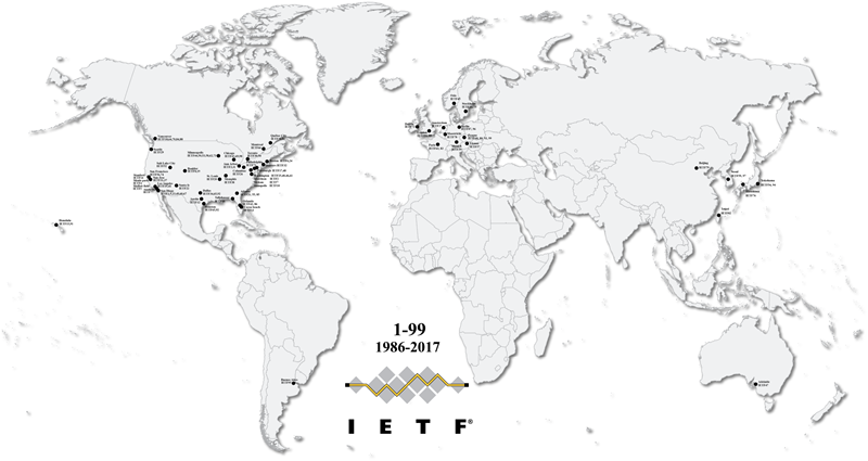 Countries Registered in IETF Systems 1